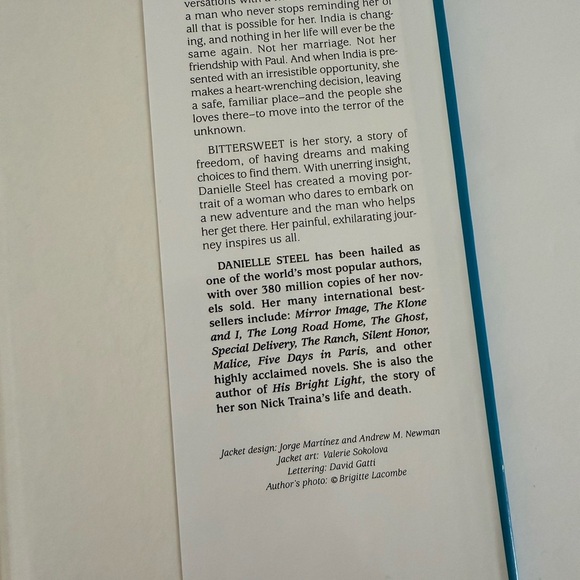 Danielle Steel 'Bittersweet' Hardcover Book - Picture 8 of 16